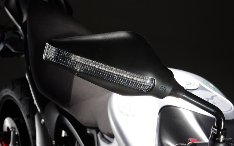 motorcycle mirror with LED light