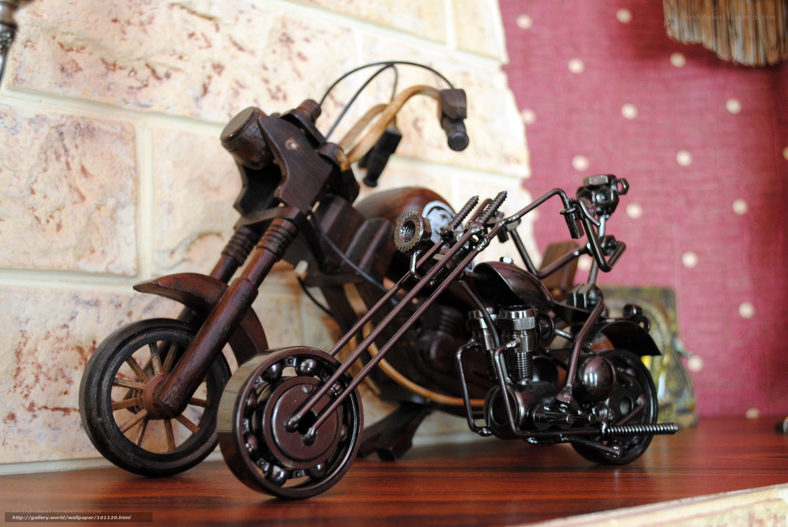 motorcycle model on shelf