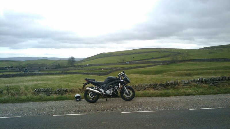 motorcycle on a country road
