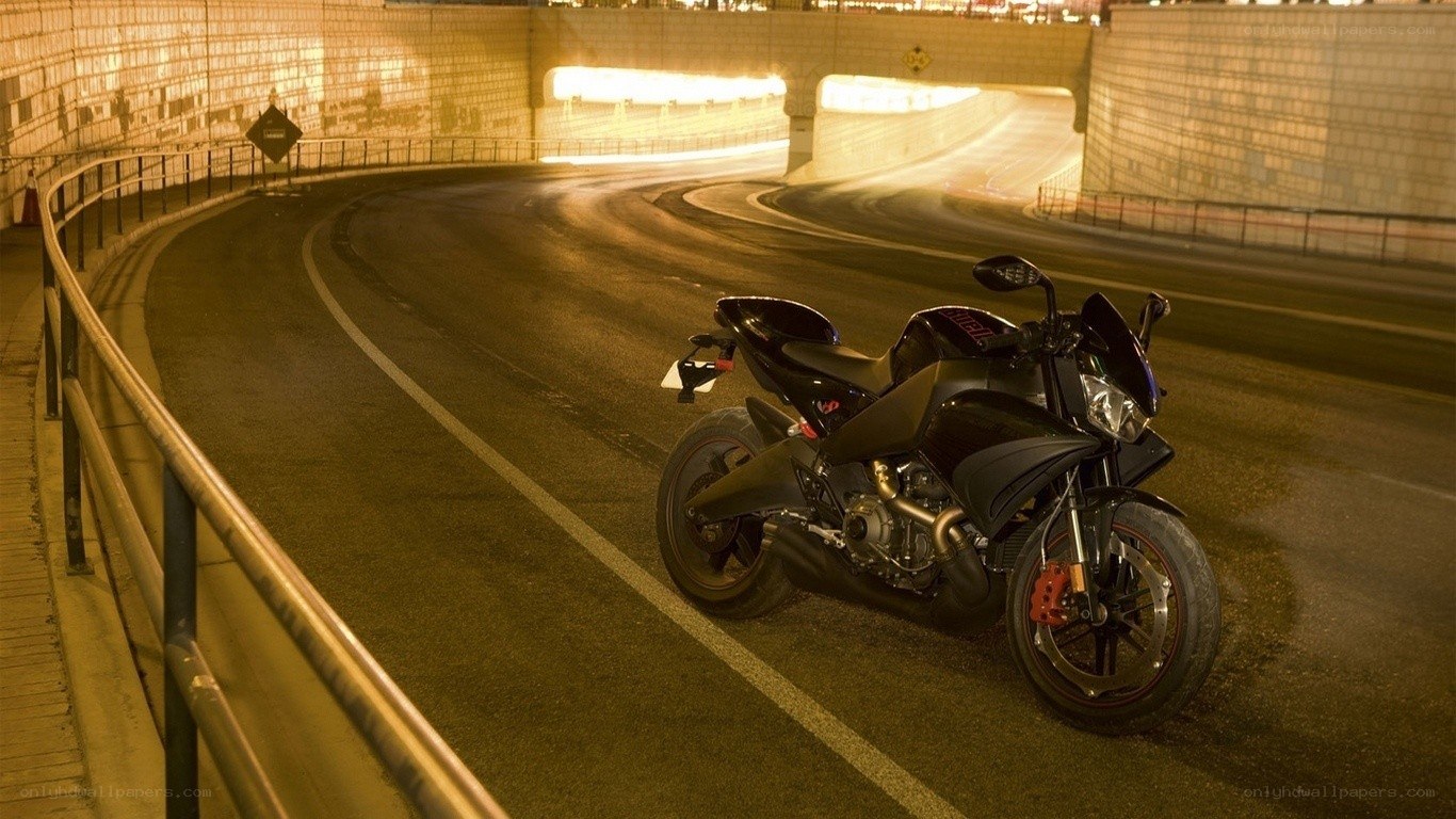 motorcycle on a curved road