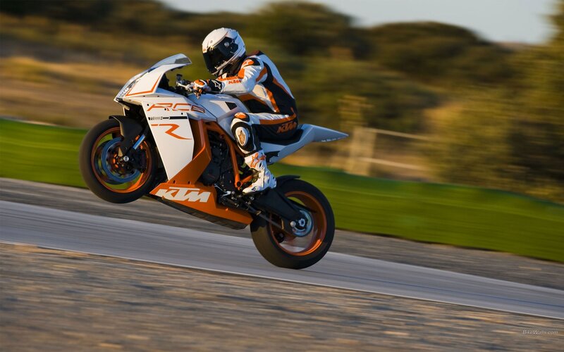 motorcycle on a racetrack