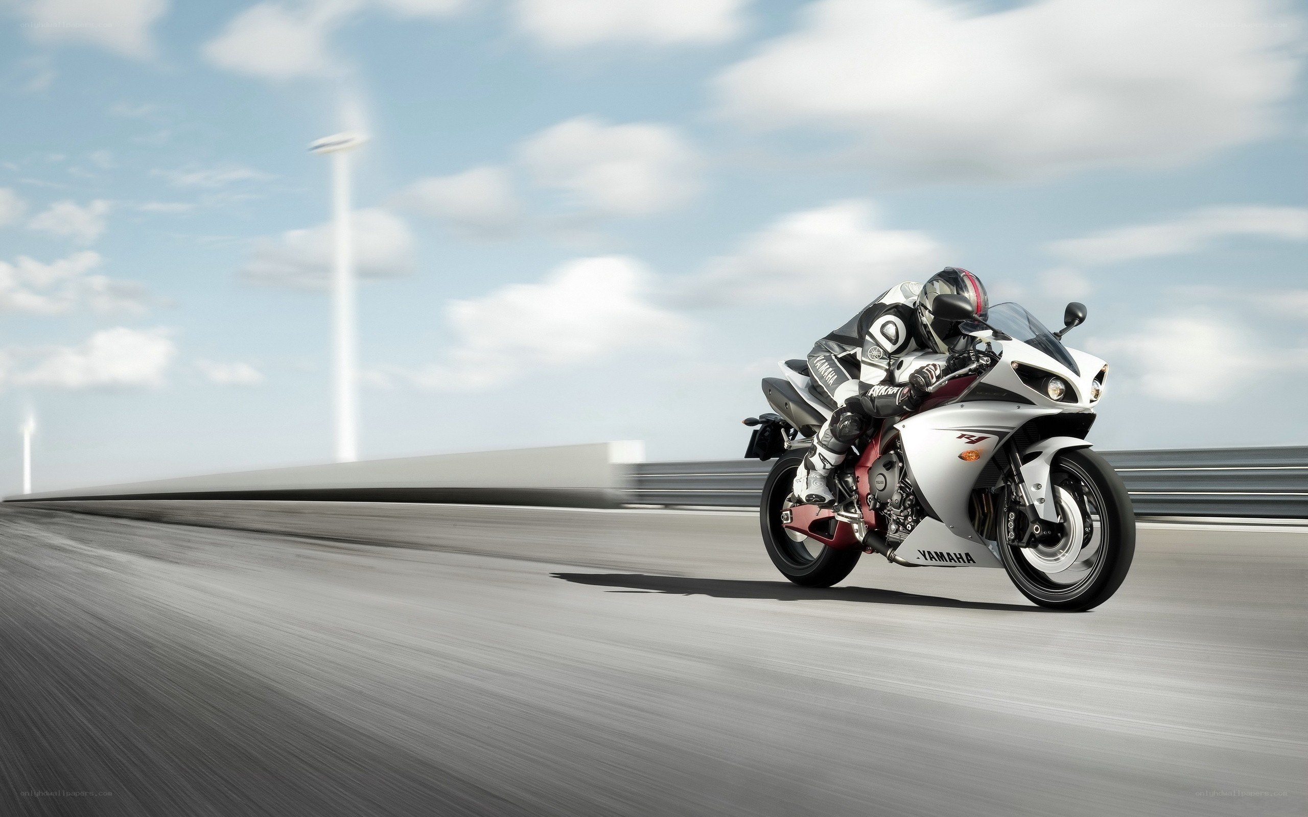 motorcycle on a racetrack