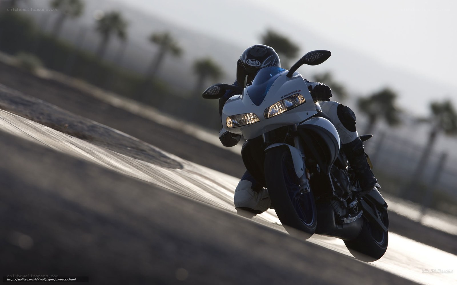 motorcycle on a racetrack