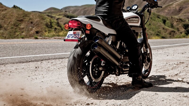 Motorcycle on a road