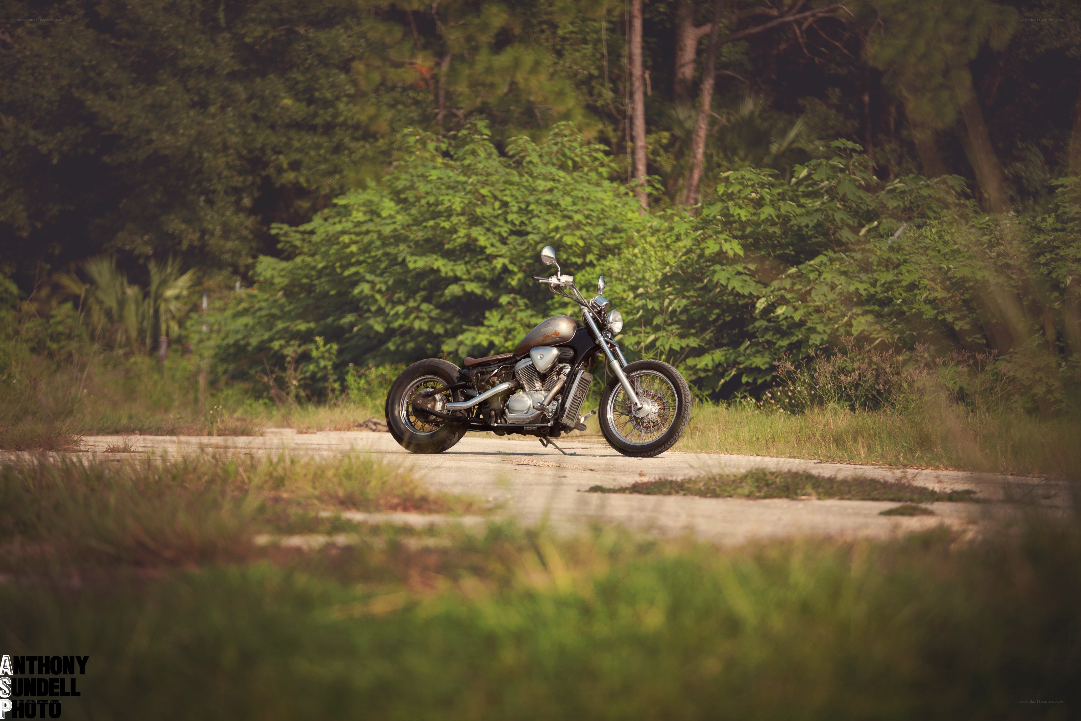 motorcycle on a rural road