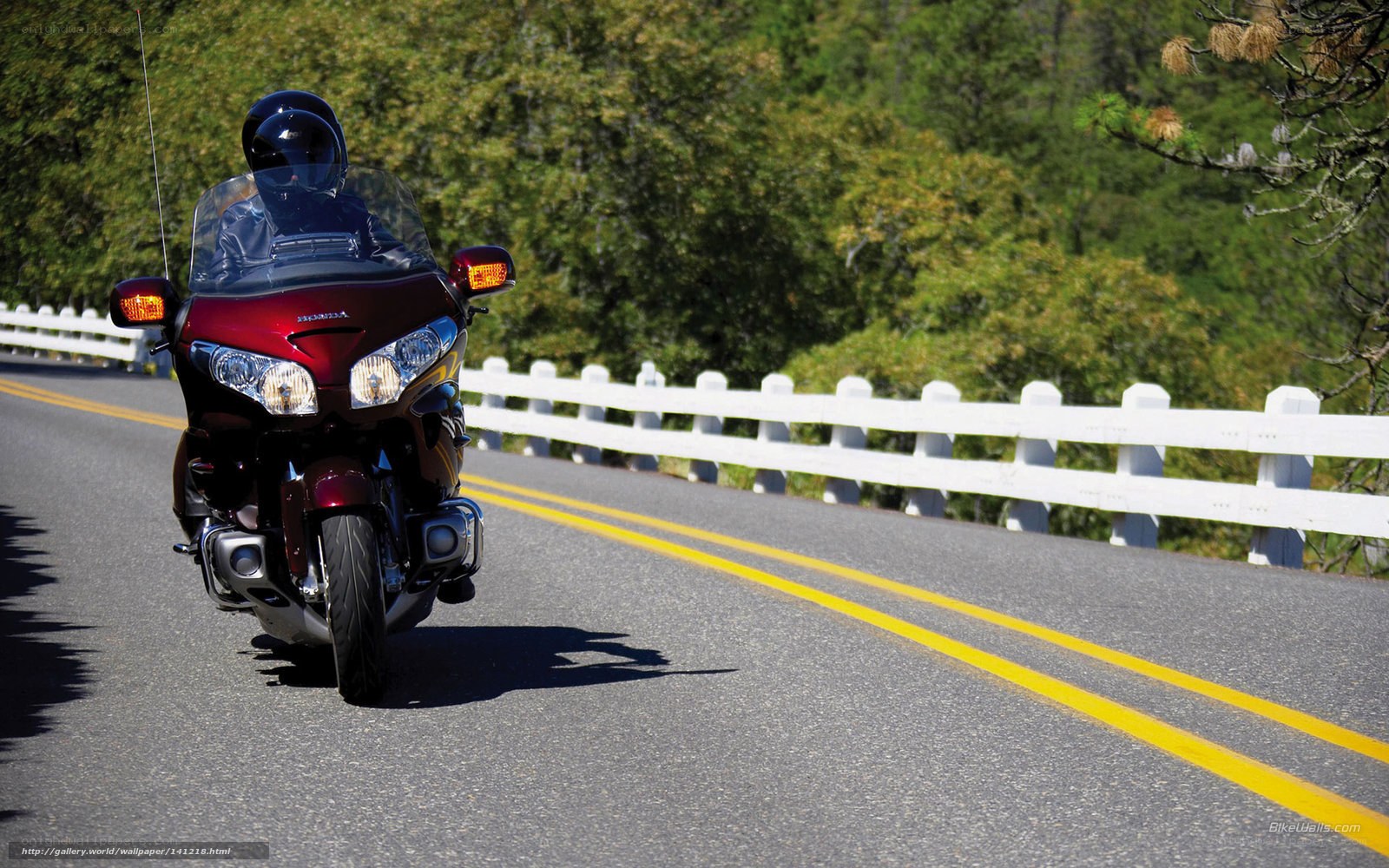Motorcycle on a scenic road