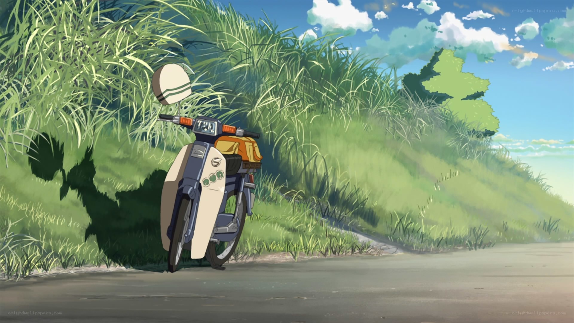 motorcycle on a sunny road