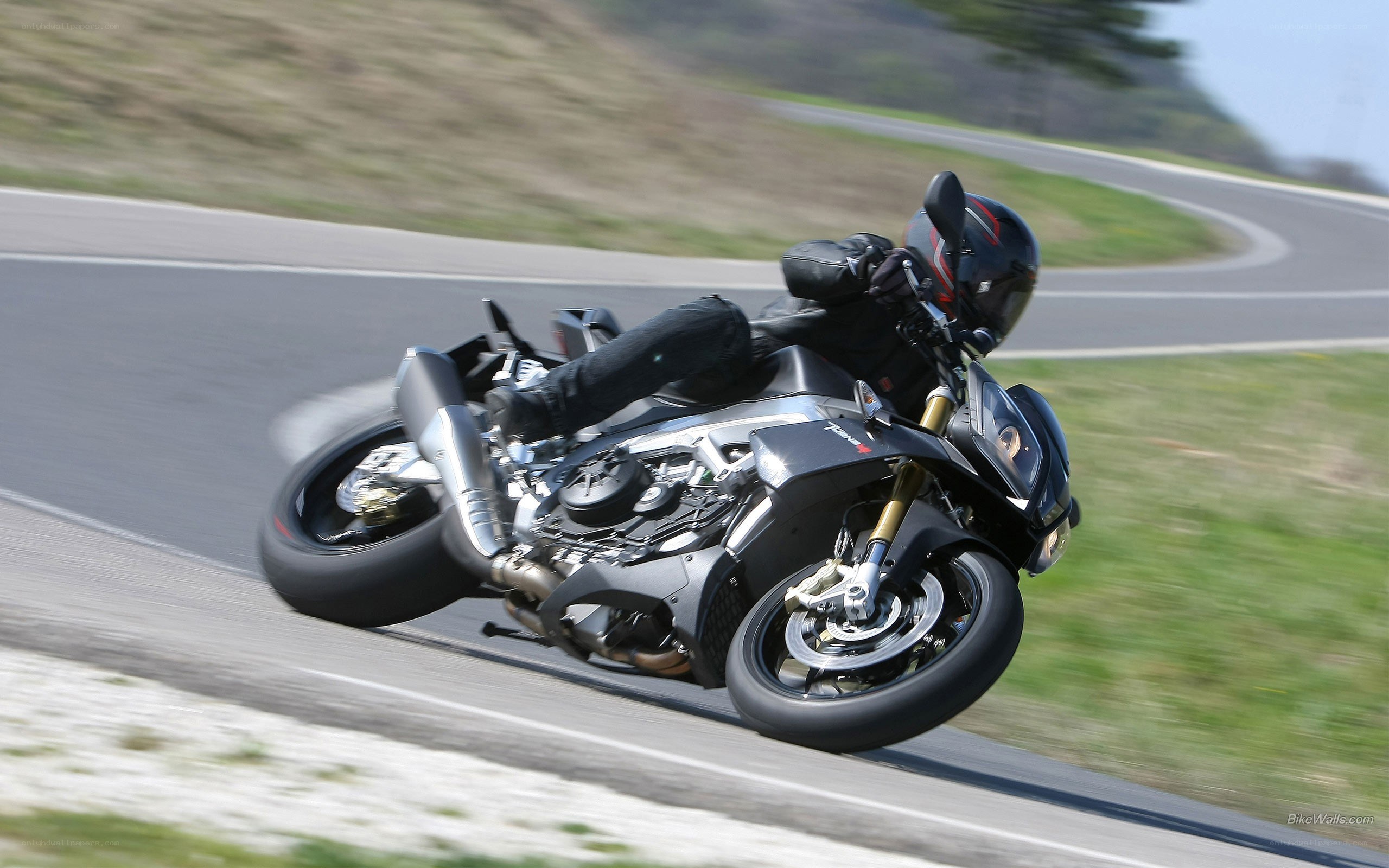 motorcycle on a winding road