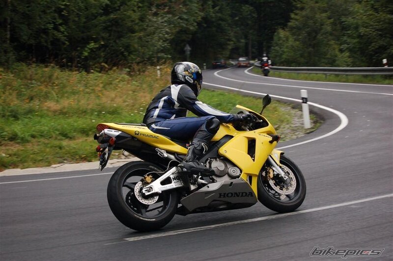 Motorcycle on a winding road