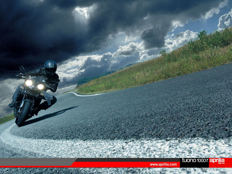 Motorcycle on a winding road