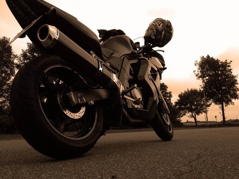 Motorcycle on Asphalt