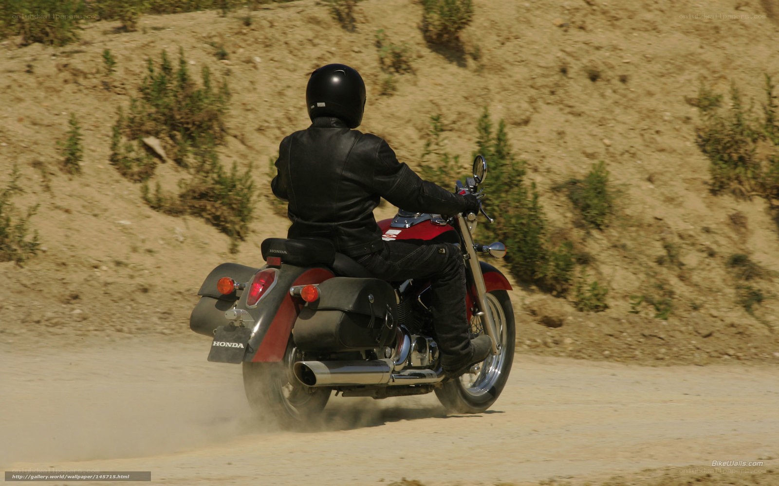 motorcycle on dirt road