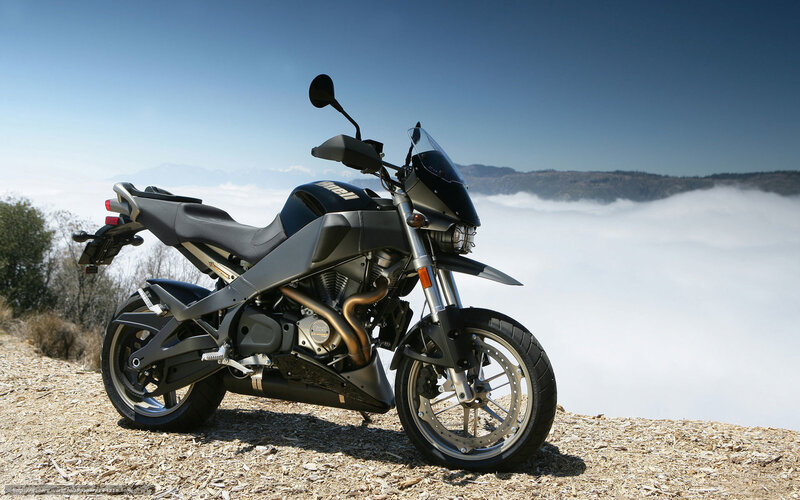 motorcycle on mountain overlook