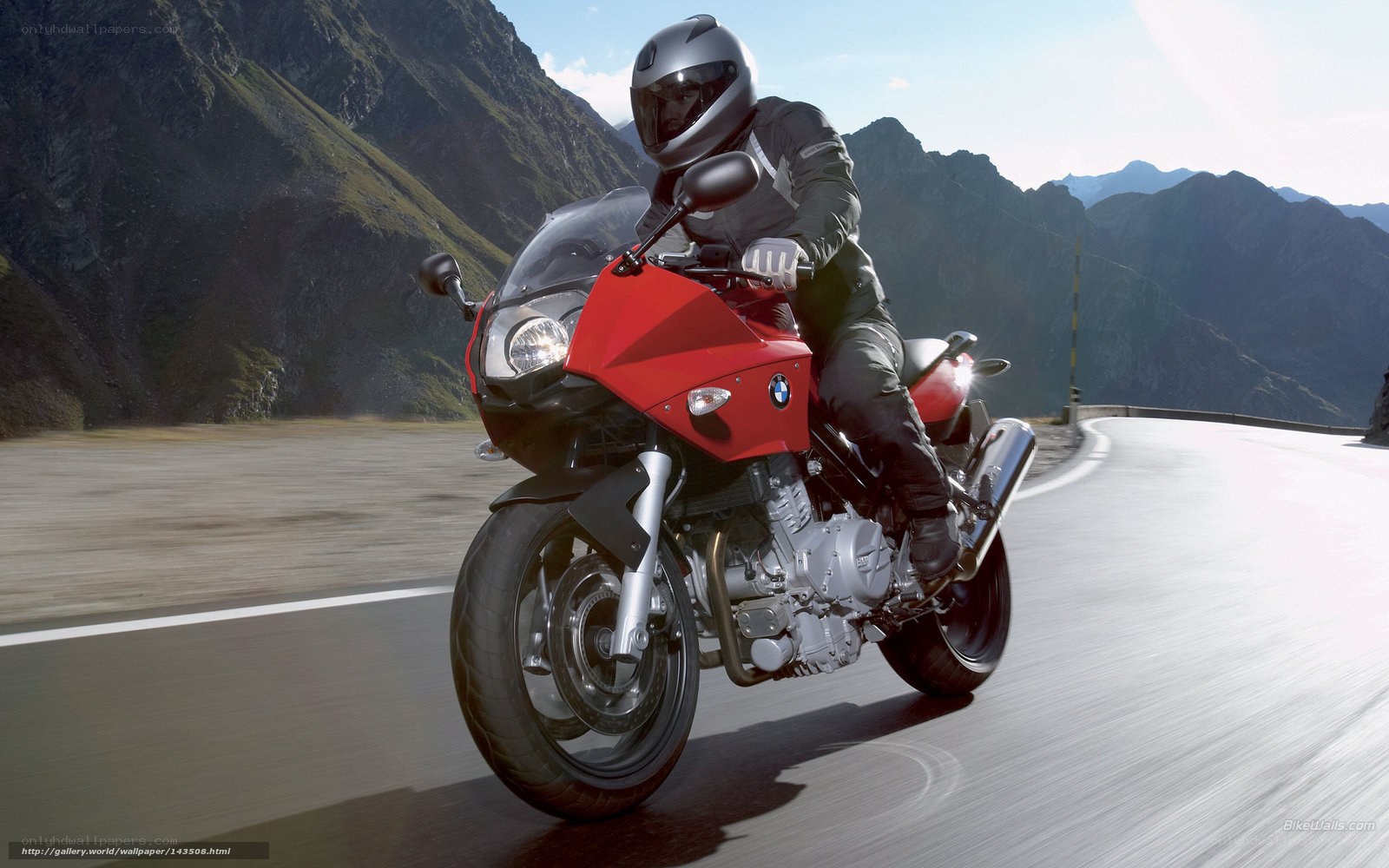 motorcycle on mountain road