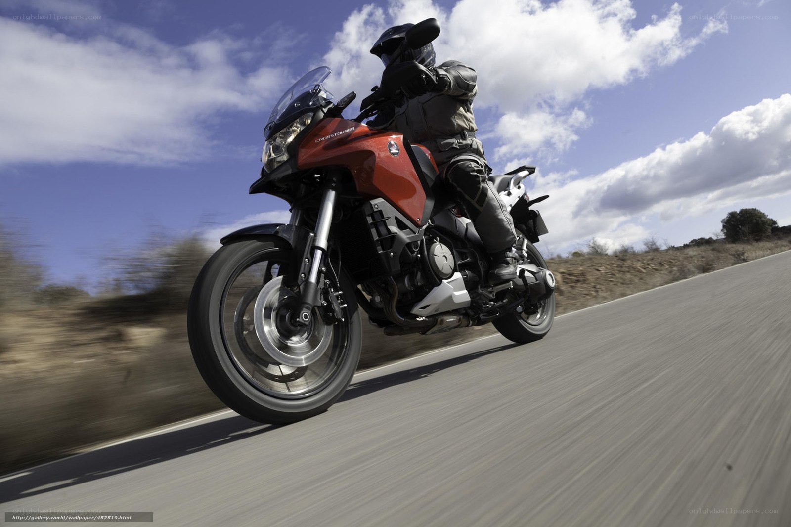 motorcycle on open road