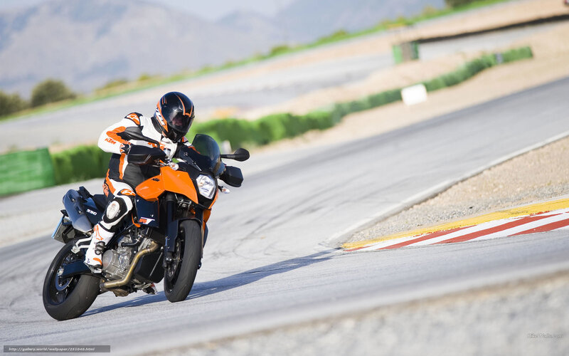 motorcycle on racetrack