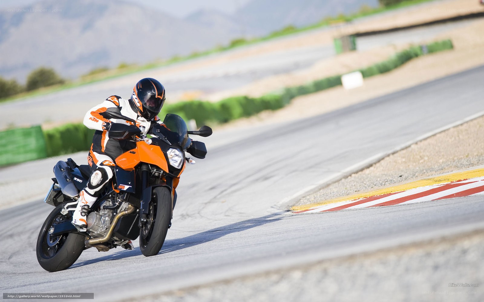 motorcycle on racetrack