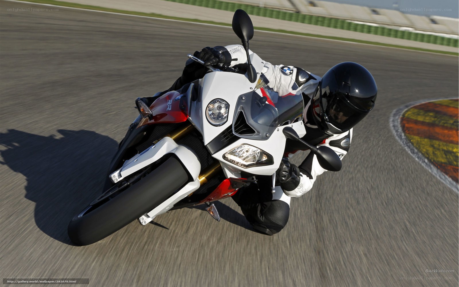 motorcycle on racetrack