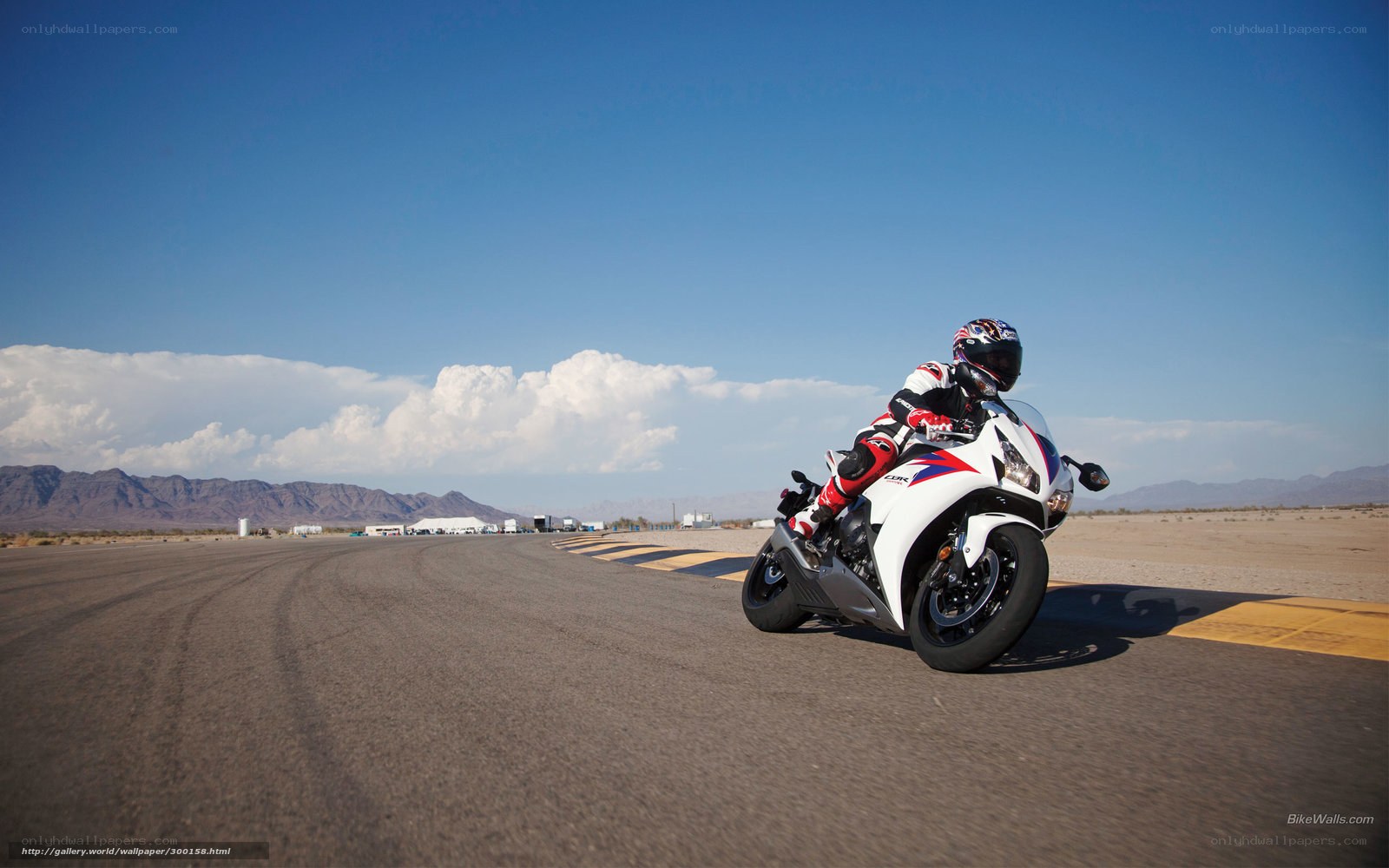 motorcycle on racetrack