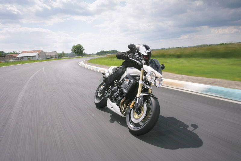 motorcycle on racetrack