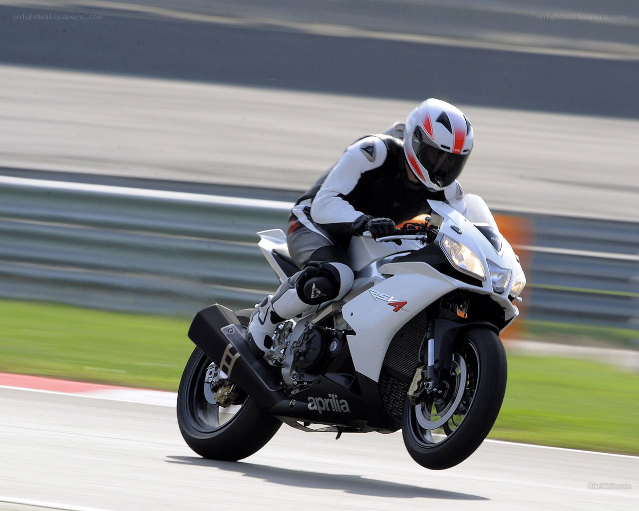 motorcycle on racetrack