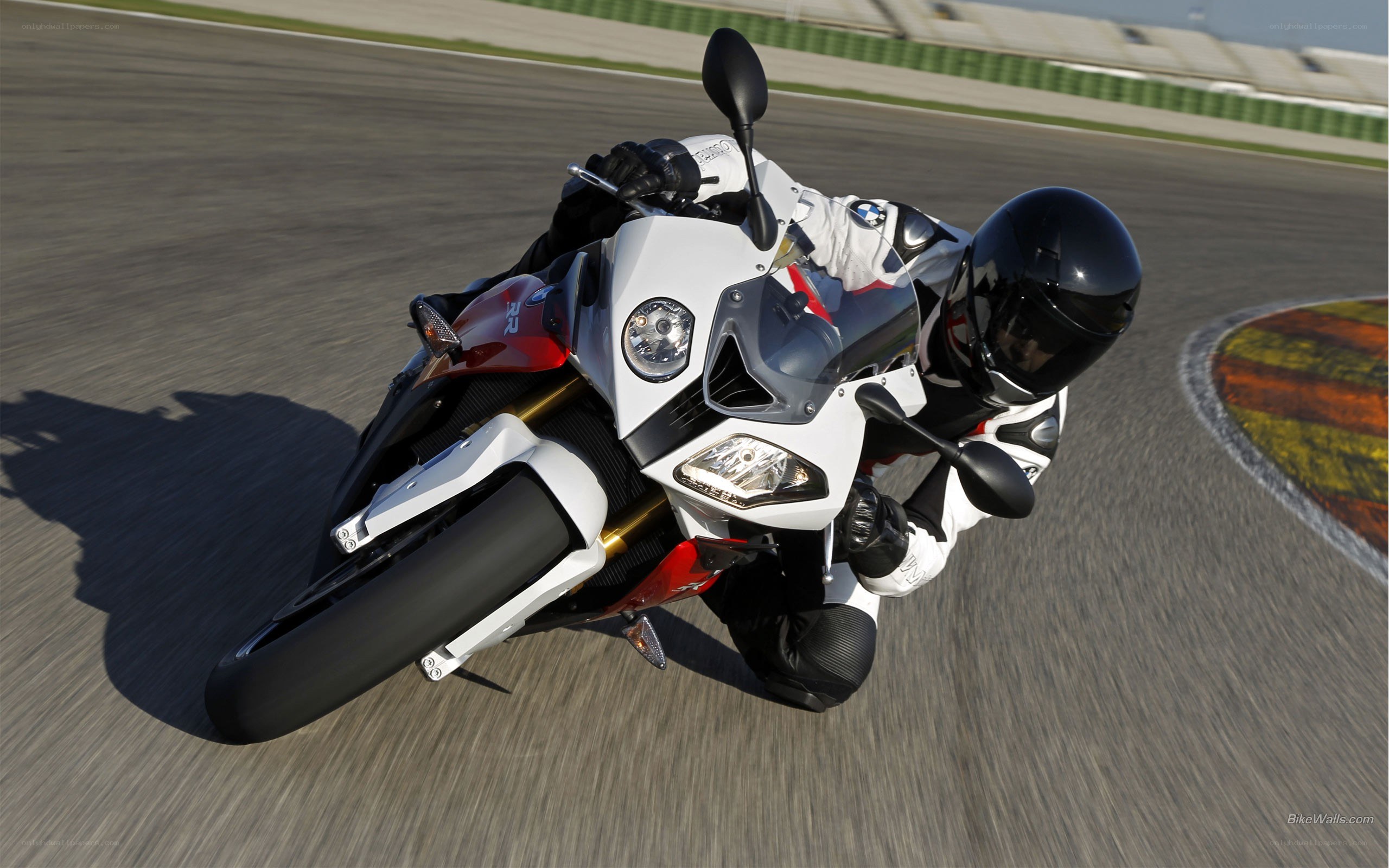 motorcycle on racetrack