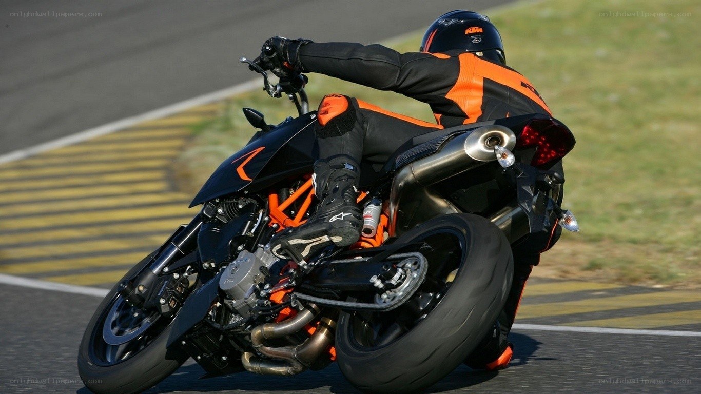 motorcycle on racetrack