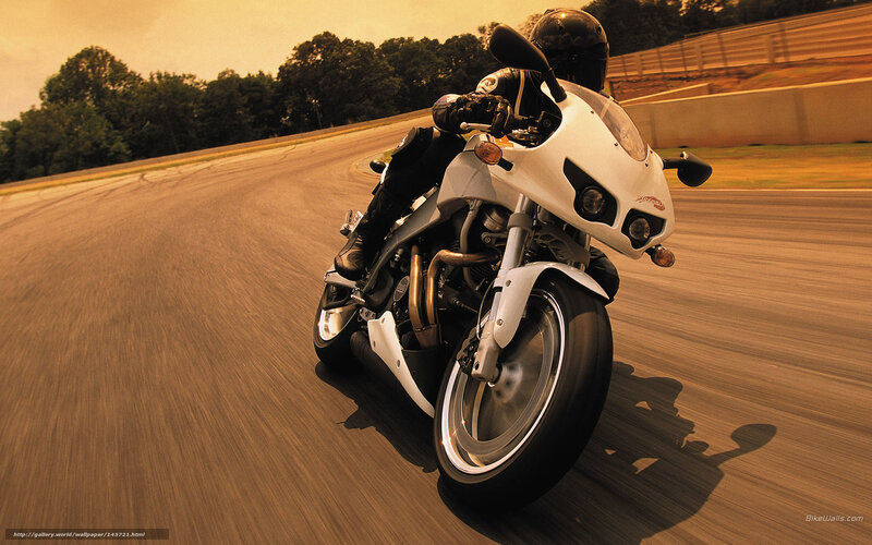 motorcycle on racetrack