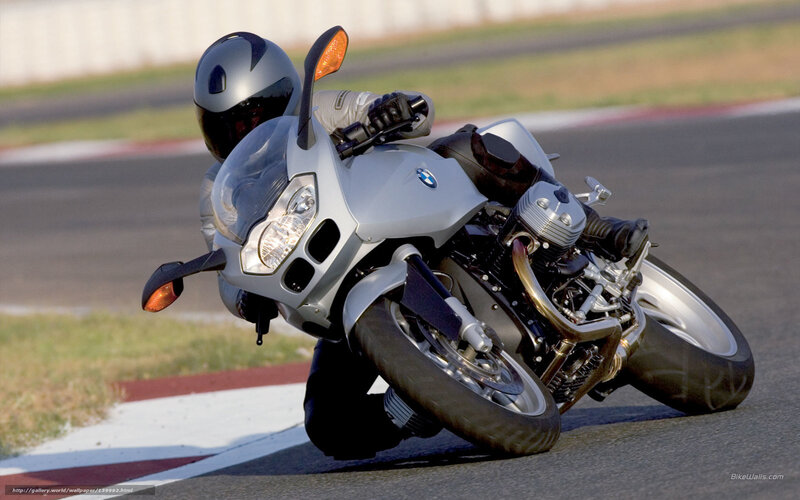 Motorcycle on Racetrack — Silver, Dynamic, Afternoon, Photograph