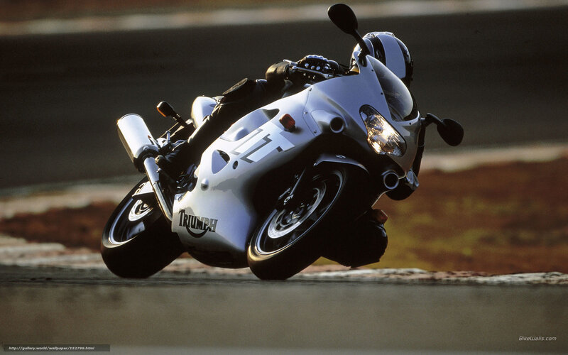Motorcycle on Racetrack — Silver, Dynamic