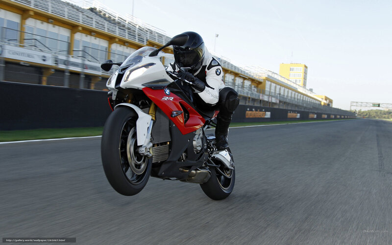 Motorcycle on Racetrack — White, Dynamic, Afternoon, Photograph