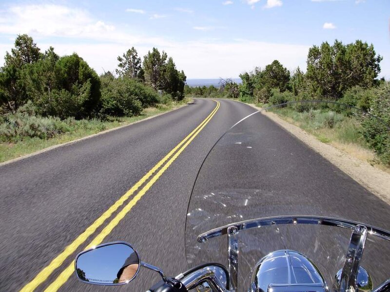 Motorcycle on Road