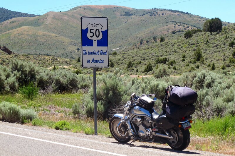 Motorcycle on Roadside