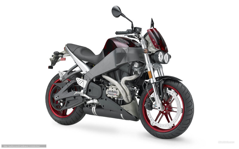 Motorcycle on White Background — Black