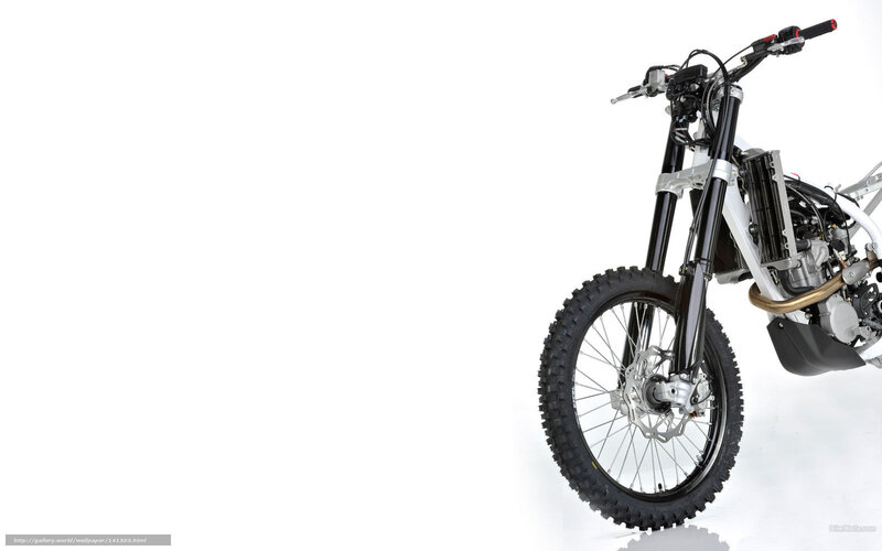 motorcycle on white background