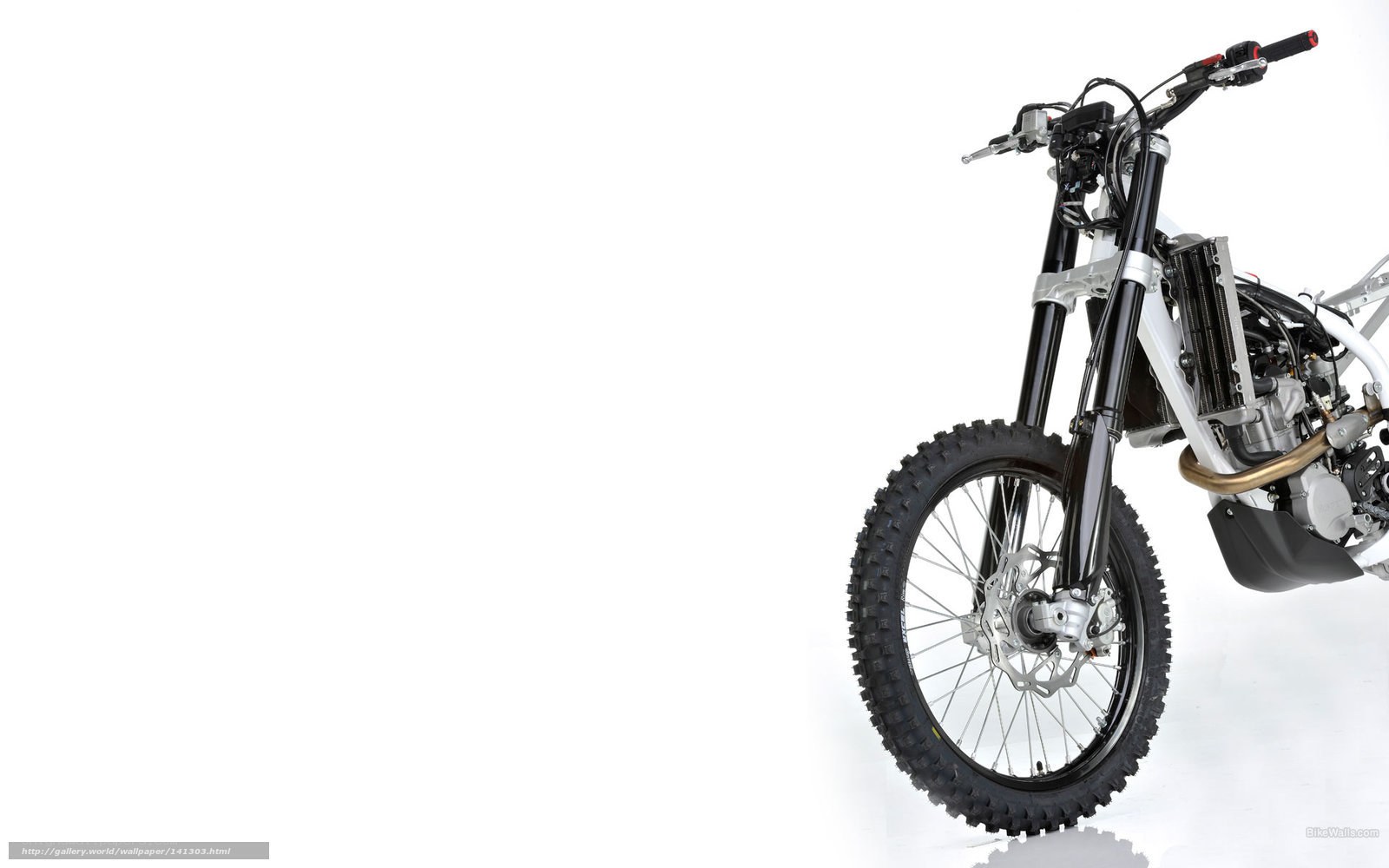 motorcycle on white background