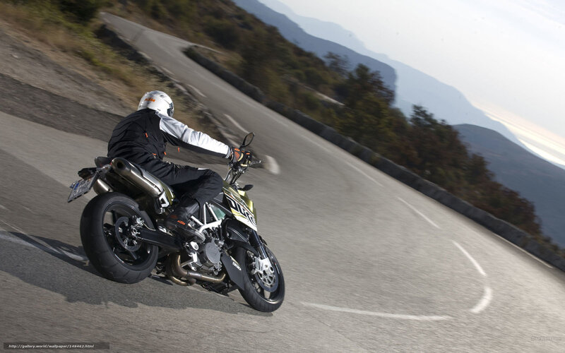 motorcycle on winding road
