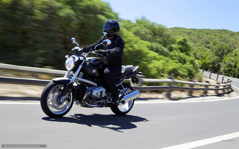 motorcycle on winding road