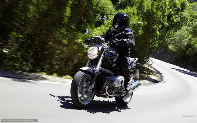 motorcycle on winding road