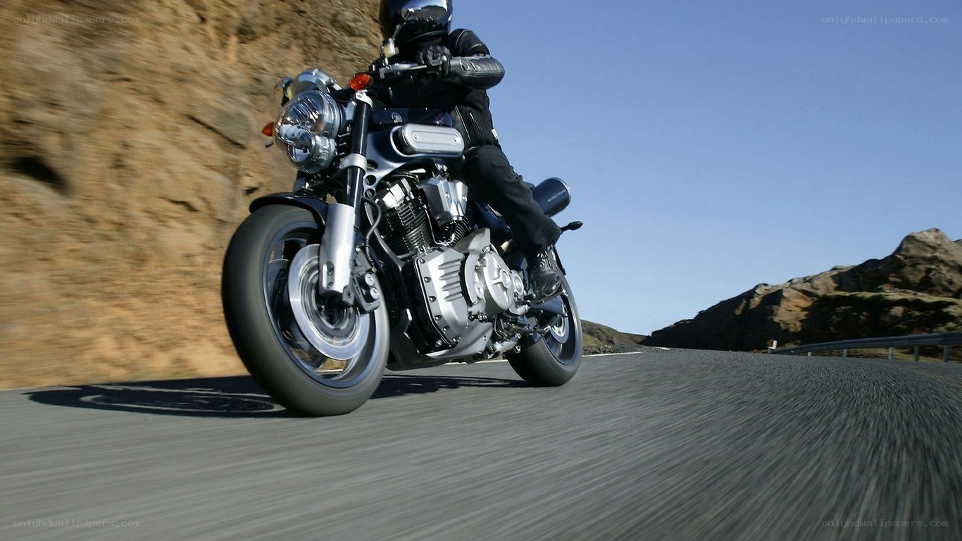 motorcycle on winding road
