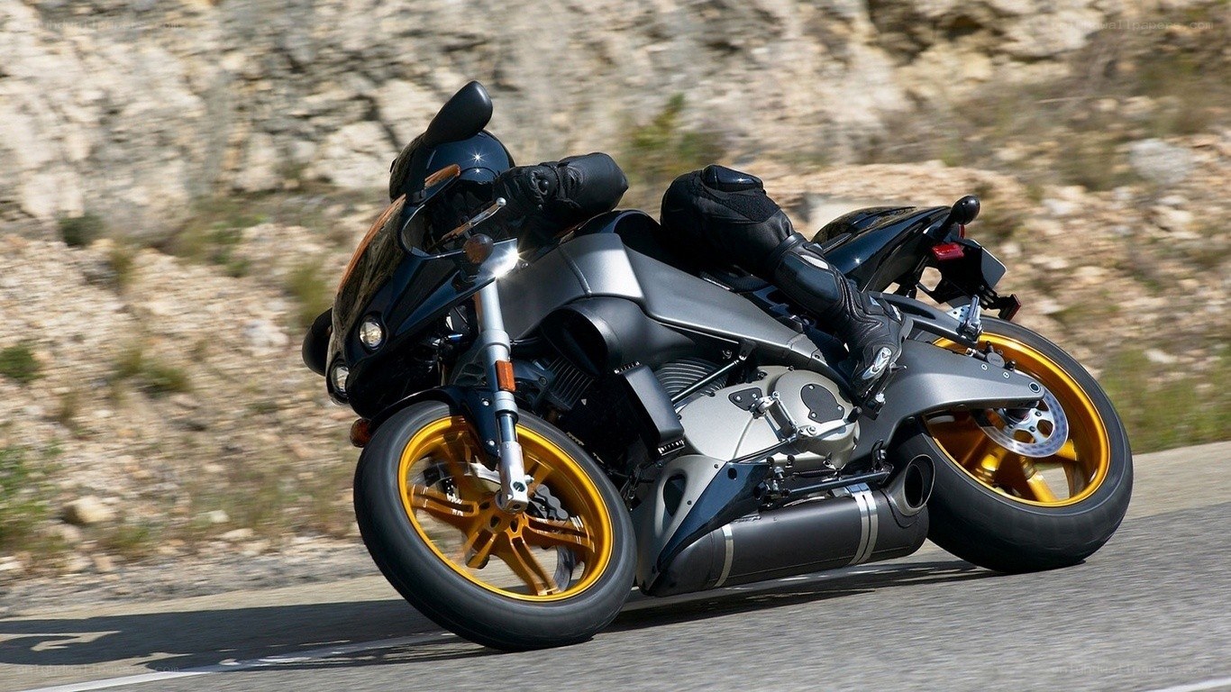 motorcycle on winding road