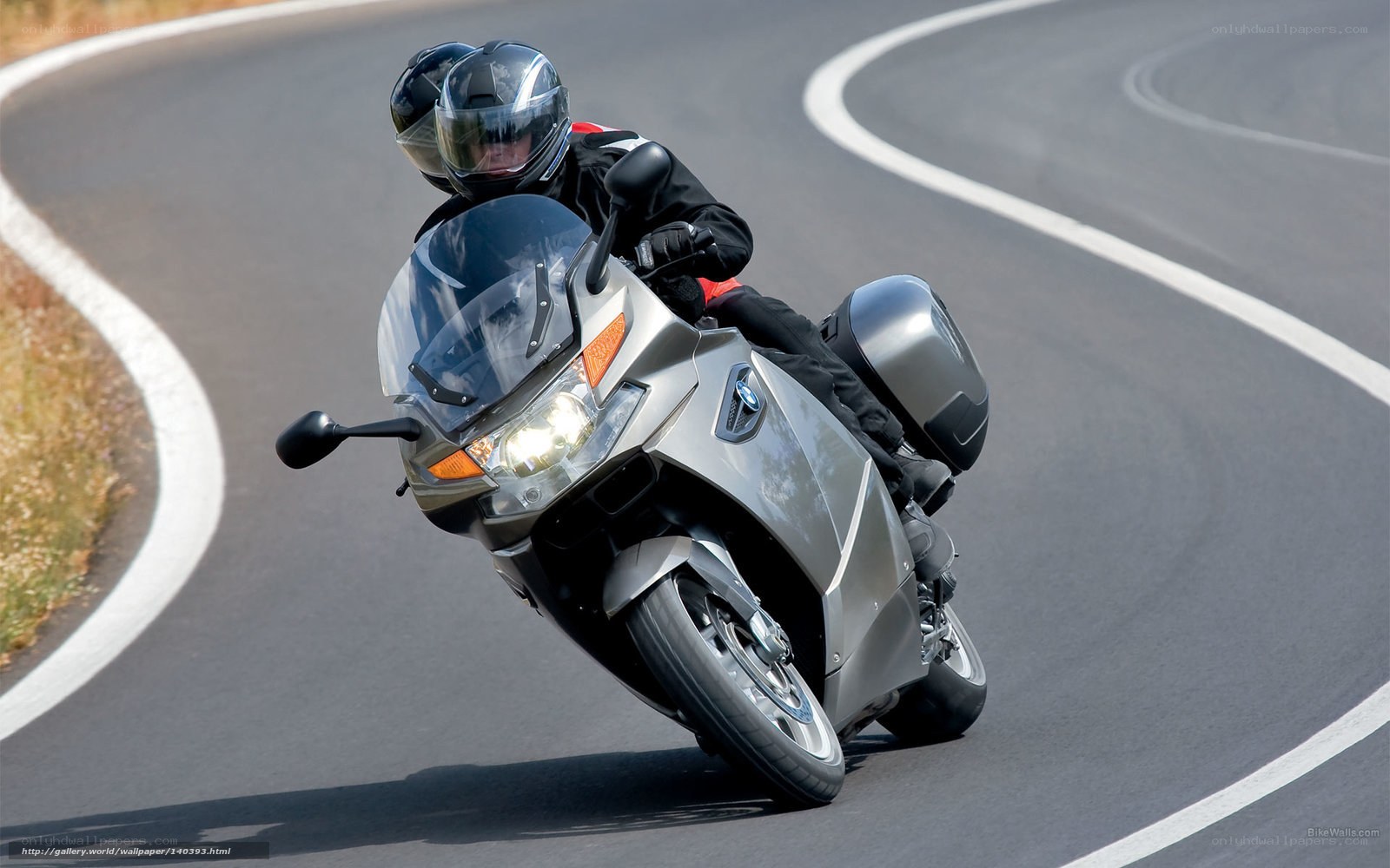 motorcycle on winding road