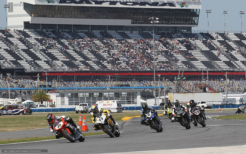 Motorcycle race at Daytona