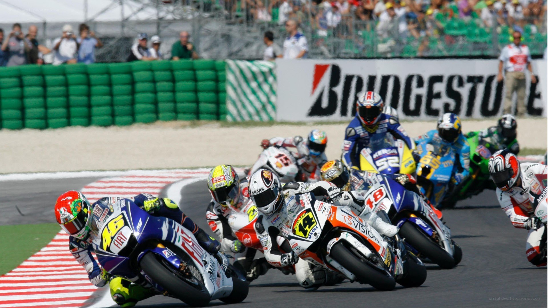 Motorcycle race on track