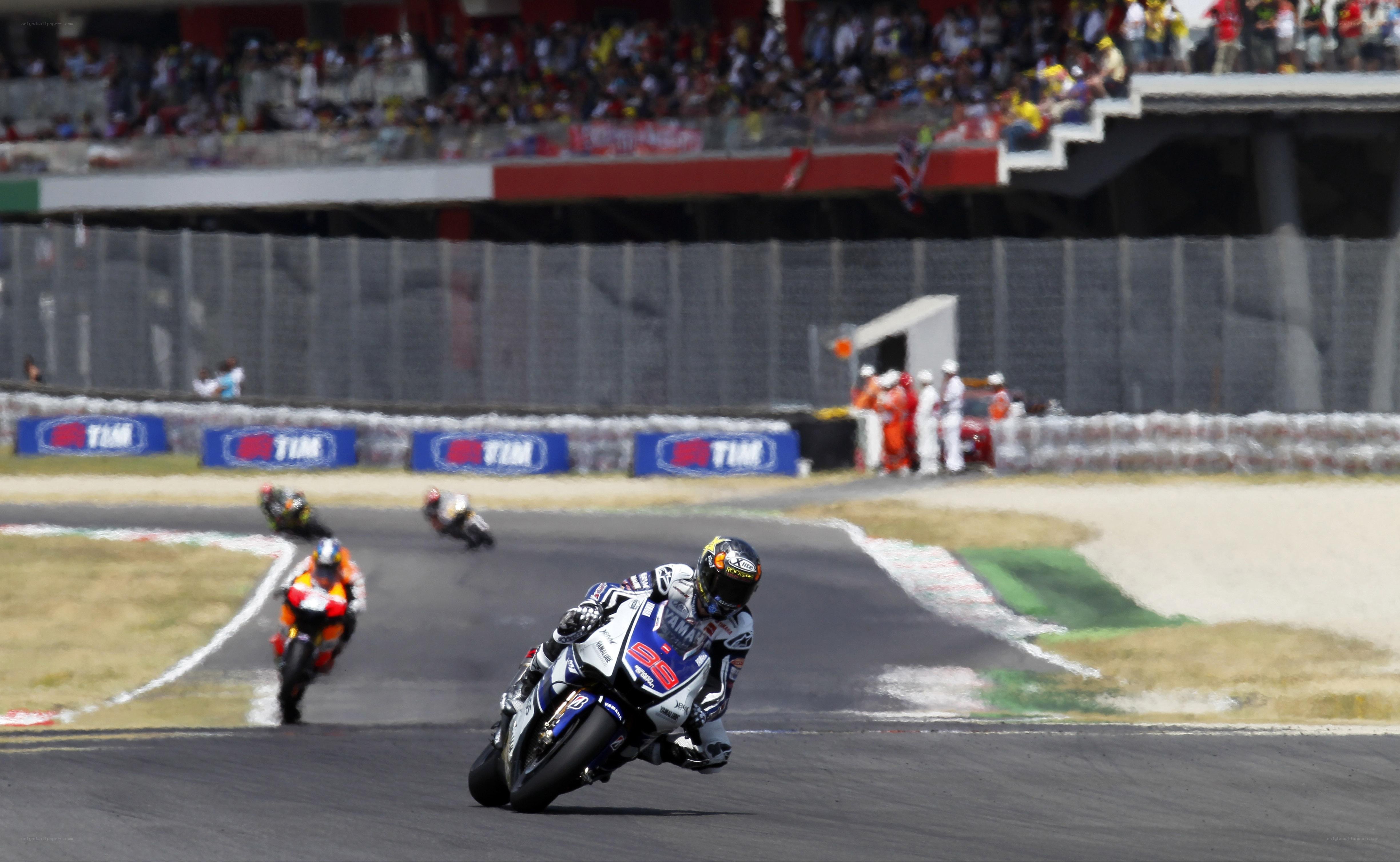 Motorcycle race on track