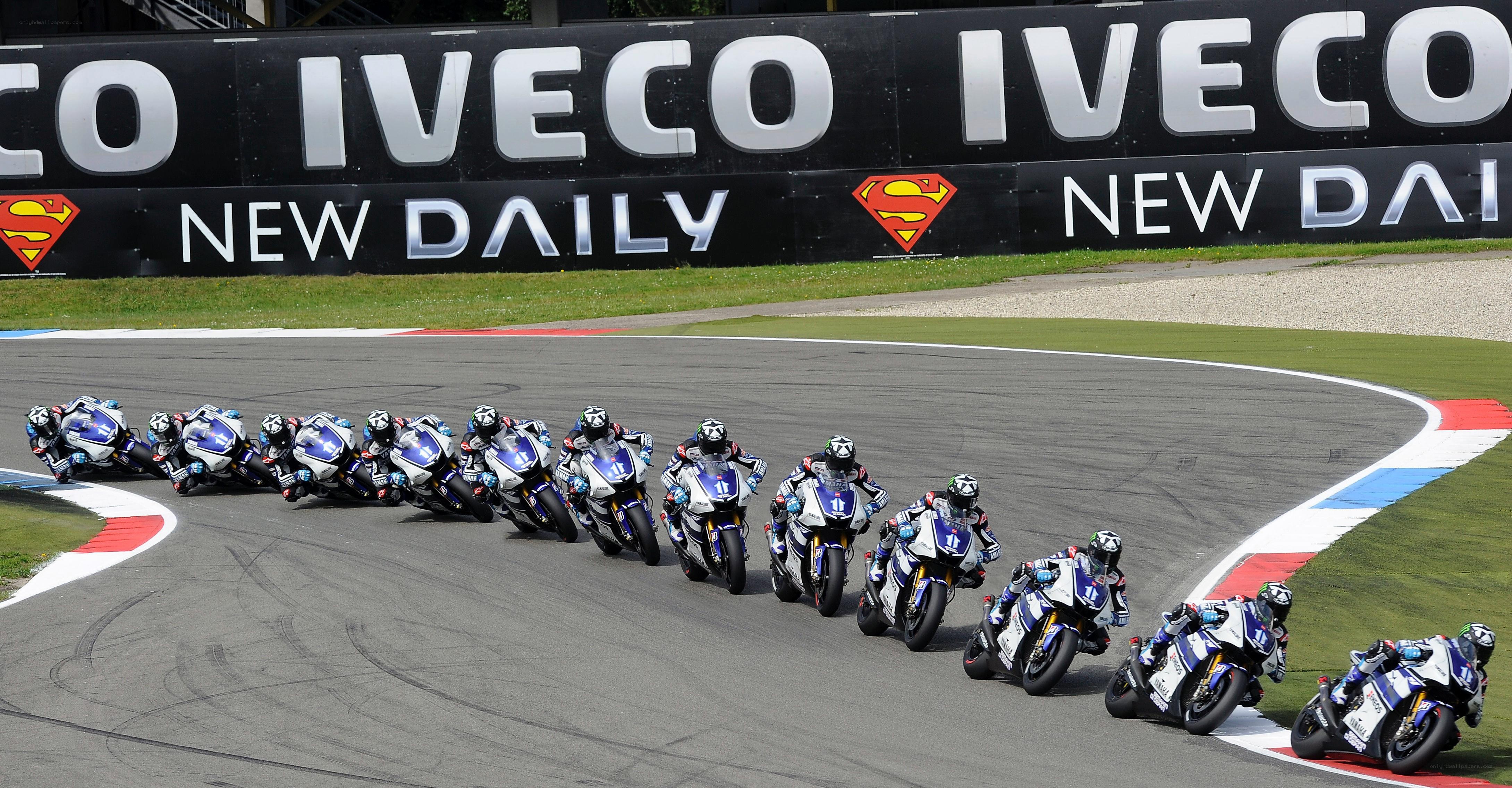 Motorcycle race on track