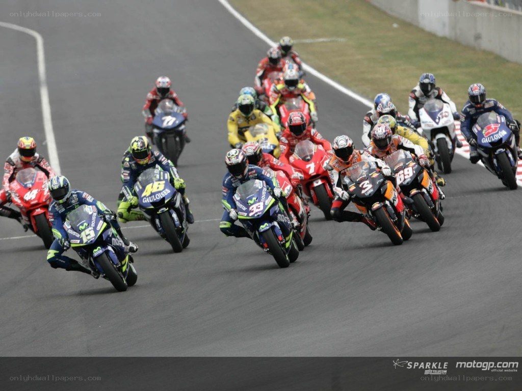 Motorcycle race on track