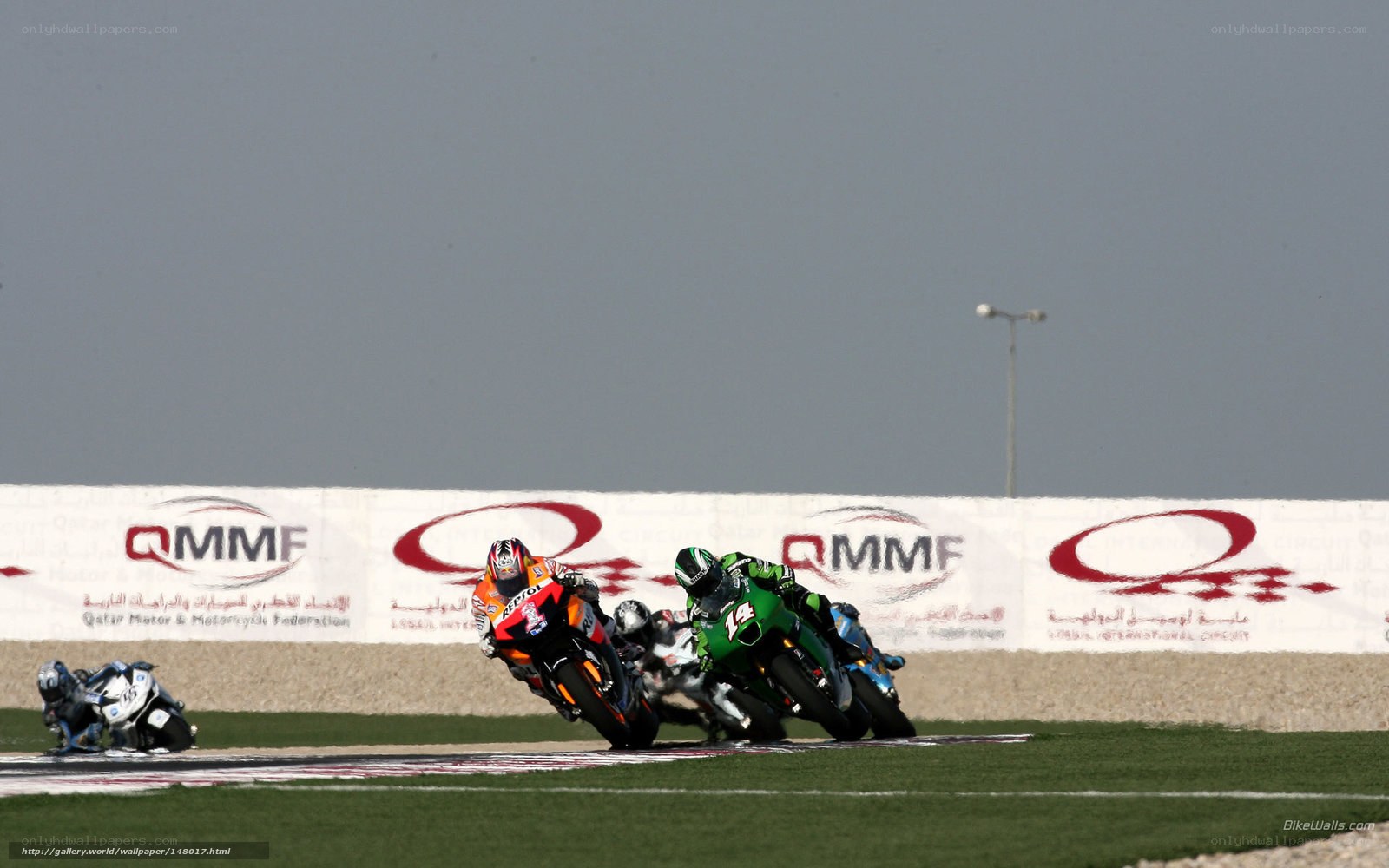 Motorcycle race on track