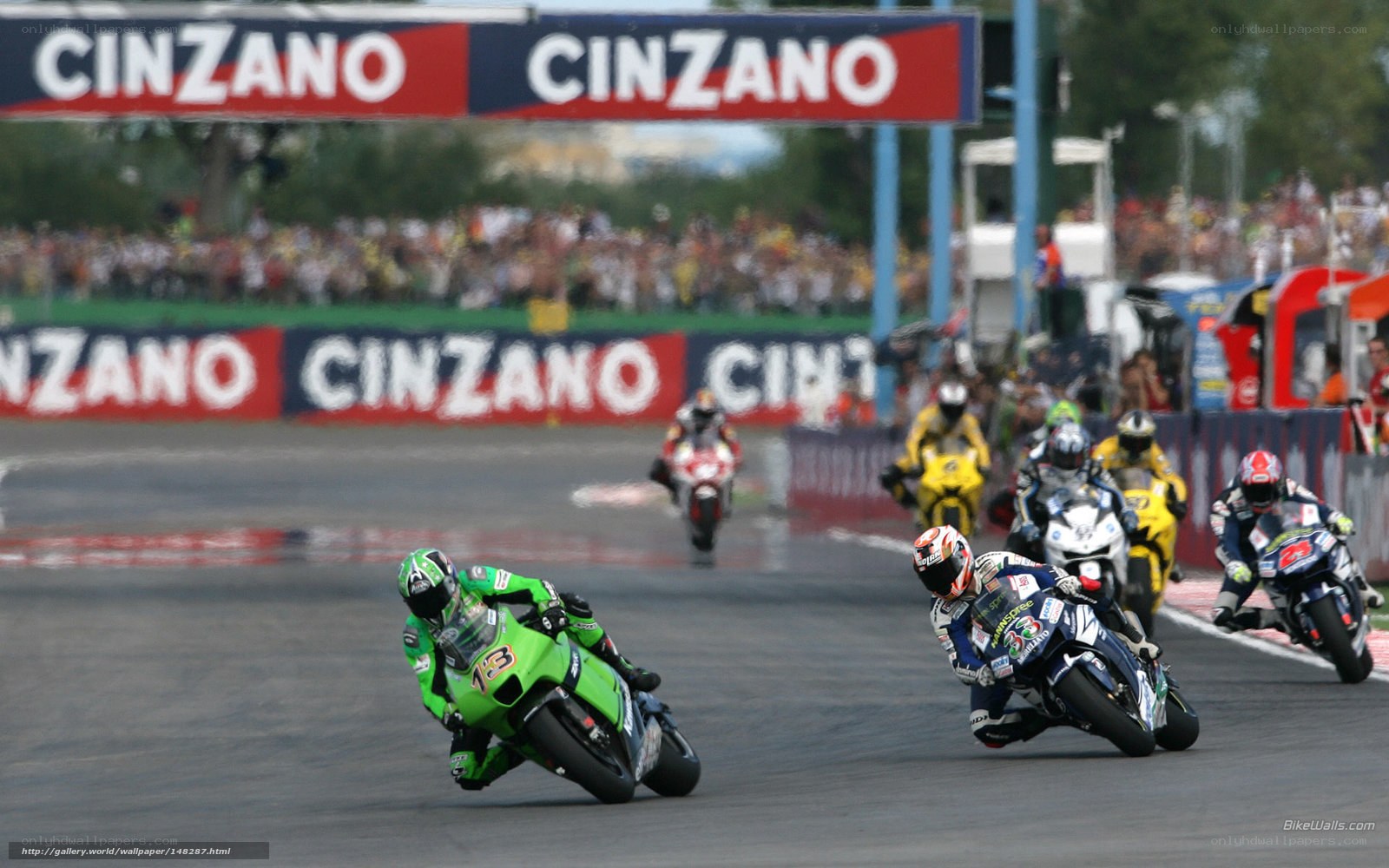 Motorcycle race on track