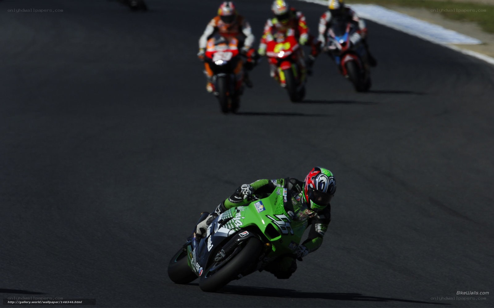 Motorcycle race on track